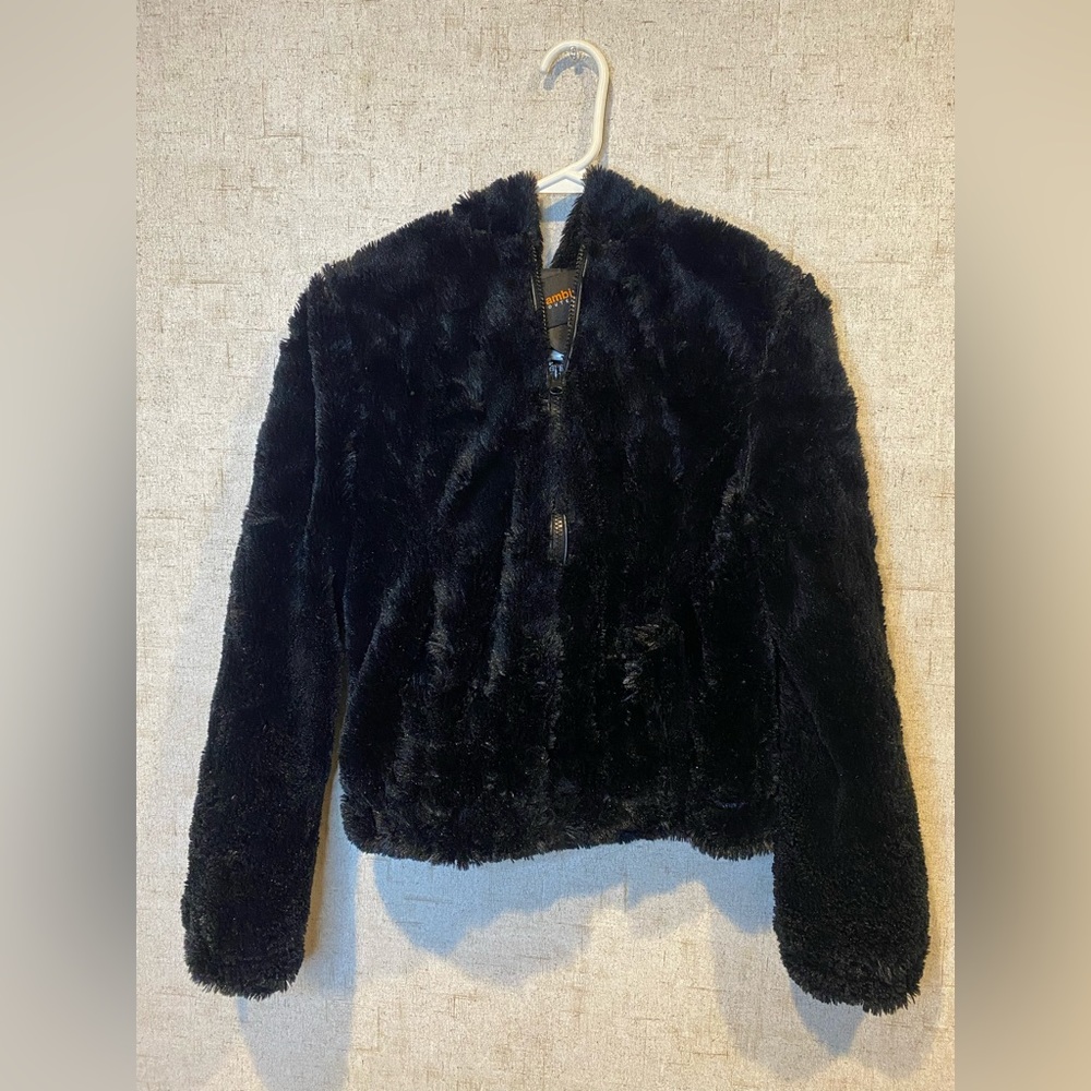 Black Faux Fur Jacket